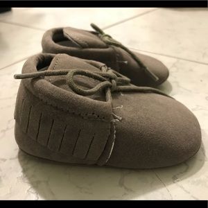 Adorable Suede Fringe Moccasins